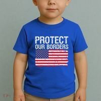 Protect Our Borders Law Enforcement Legal Immigration Toddler T-Shirt thumb 2