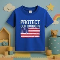Protect Our Borders Law Enforcement Legal Immigration Toddler T-Shirt thumb 3
