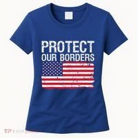 Protect Our Borders Law Enforcement Legal Immigration Women's T-Shirt thumb 0