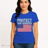 Protect Our Borders Law Enforcement Legal Immigration Women's T-Shirt thumb 4