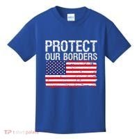 Protect Our Borders Law Enforcement Legal Immigration Kids T-Shirt thumb 0
