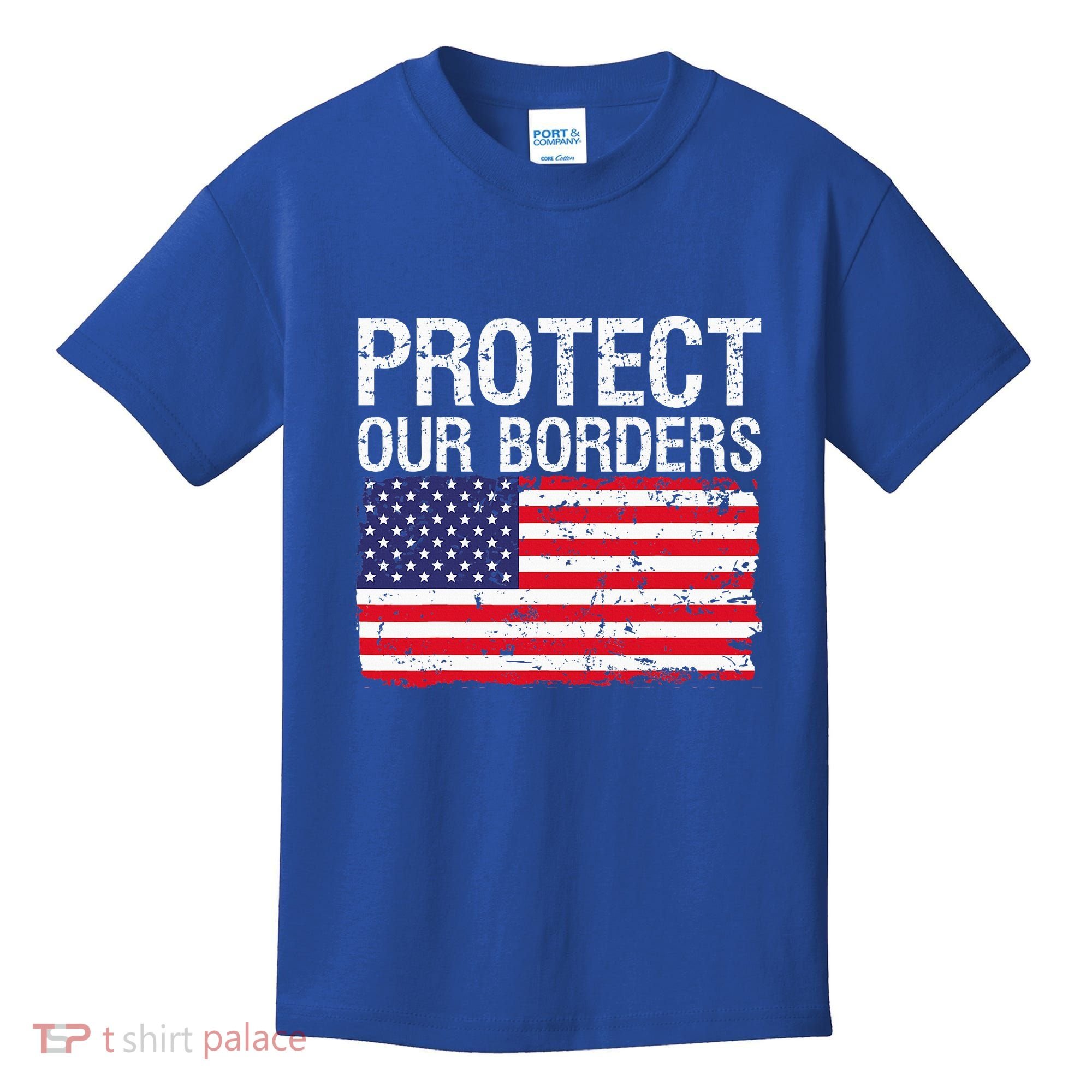 Protect Our Borders Law Enforcement Legal Immigration Kids T-Shirt