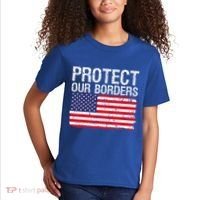 Protect Our Borders Law Enforcement Legal Immigration Kids T-Shirt thumb 2