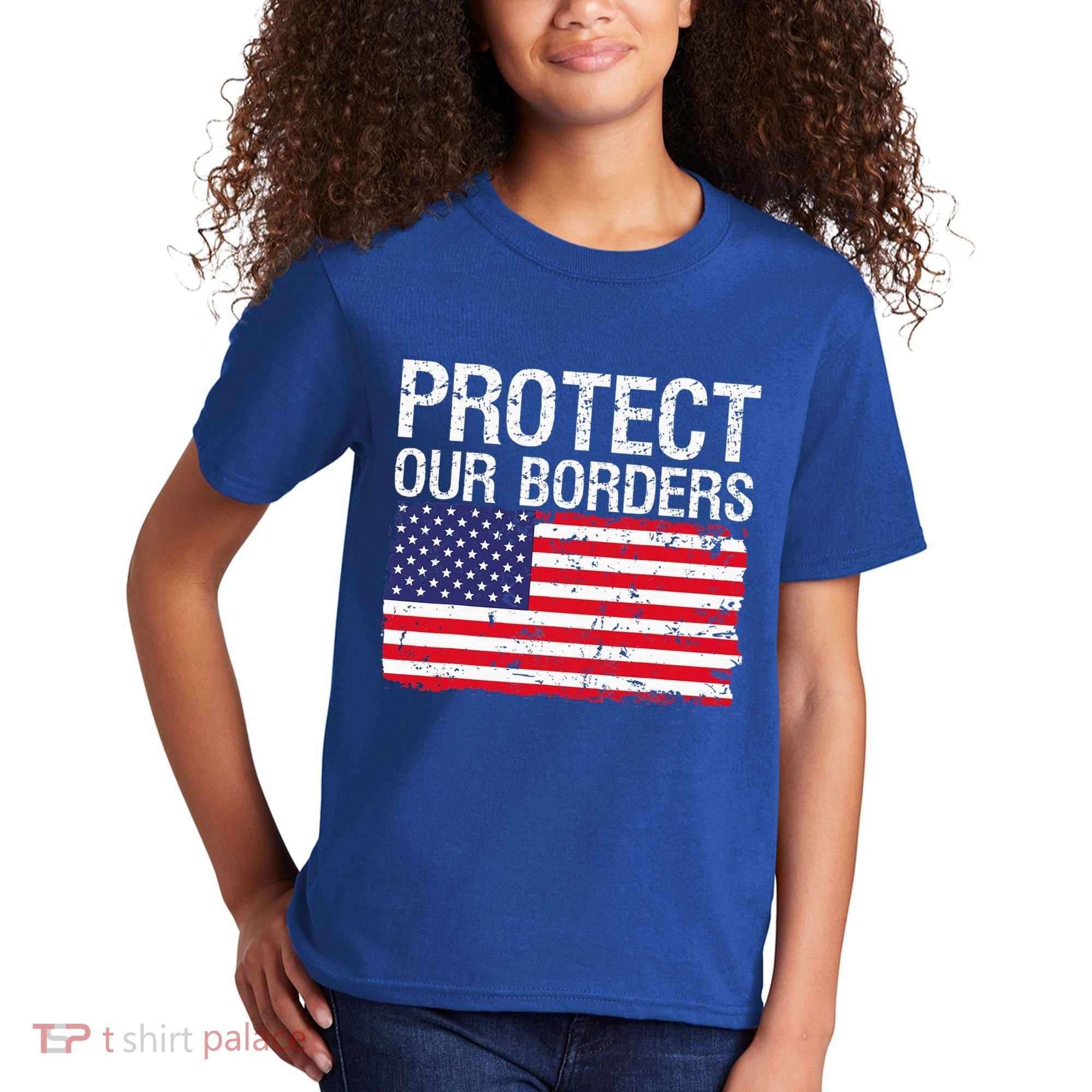 Protect Our Borders Law Enforcement Legal Immigration Kids T-Shirt