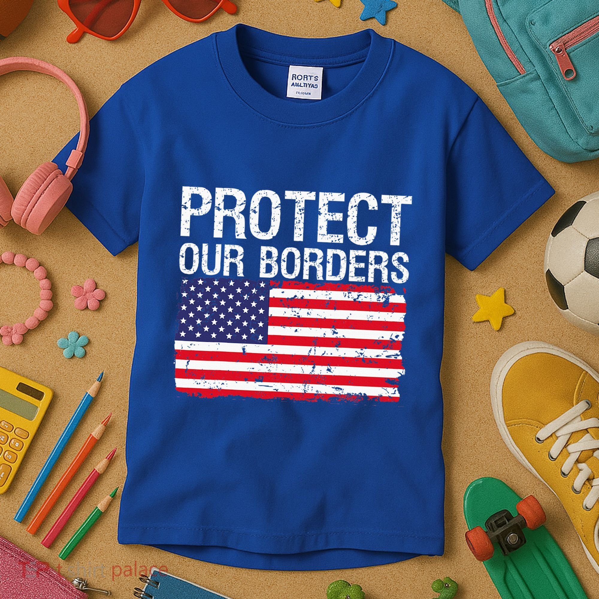 Protect Our Borders Law Enforcement Legal Immigration Kids T-Shirt