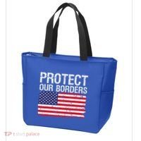 Protect Our Borders Law Enforcement Legal Immigration Tote Bag thumb 3