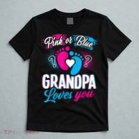 Pink Or Blue Grandpa Loves You Shirt Gender Reveal Baby T-Shirt thumb 5