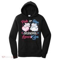 Pink Or Blue Grandma Loves You Elephants-baby Gender Reveal Women's Hoodie thumb 0