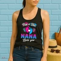 Pink Or Blue Nana Loves You Baby Gender Reveal Women's Tank Top thumb 2