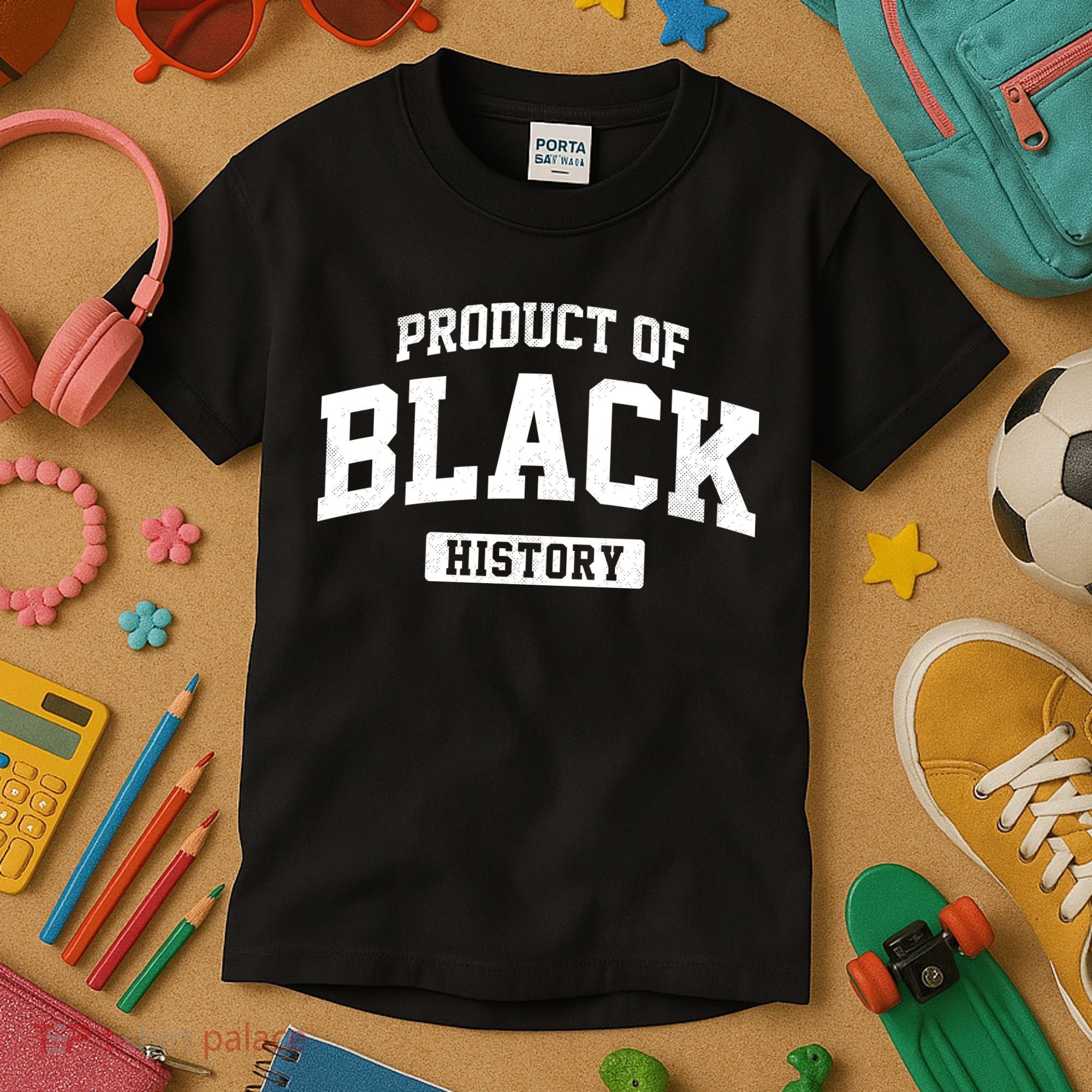Product Of Black History Kids T-Shirt