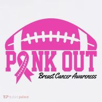 Pink Out Breast Cancer Awareness Football Ribbon Women's Tank Top thumb 5