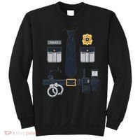 Police Officer Costume Police Badge Cop Halloween Sweatshirt thumb 0