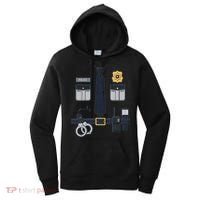 Police Officer Costume Police Badge Cop Halloween Women's Hoodie thumb 0