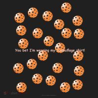 Pickleball Orange Camouflauge Shirt! Tumbler thumb 3