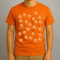 Pickleball Orange Camouflauge Shirt! T-Shirt thumb 3
