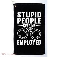 Police Officer Cop Police Policeman Gift Golf Towel thumb 0