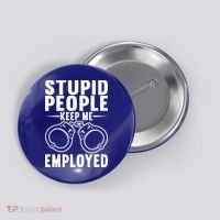 Police Officer Cop Police Policeman Gift Button thumb 0
