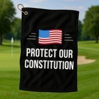 Protect Our Constitution Golf Towel thumb 1