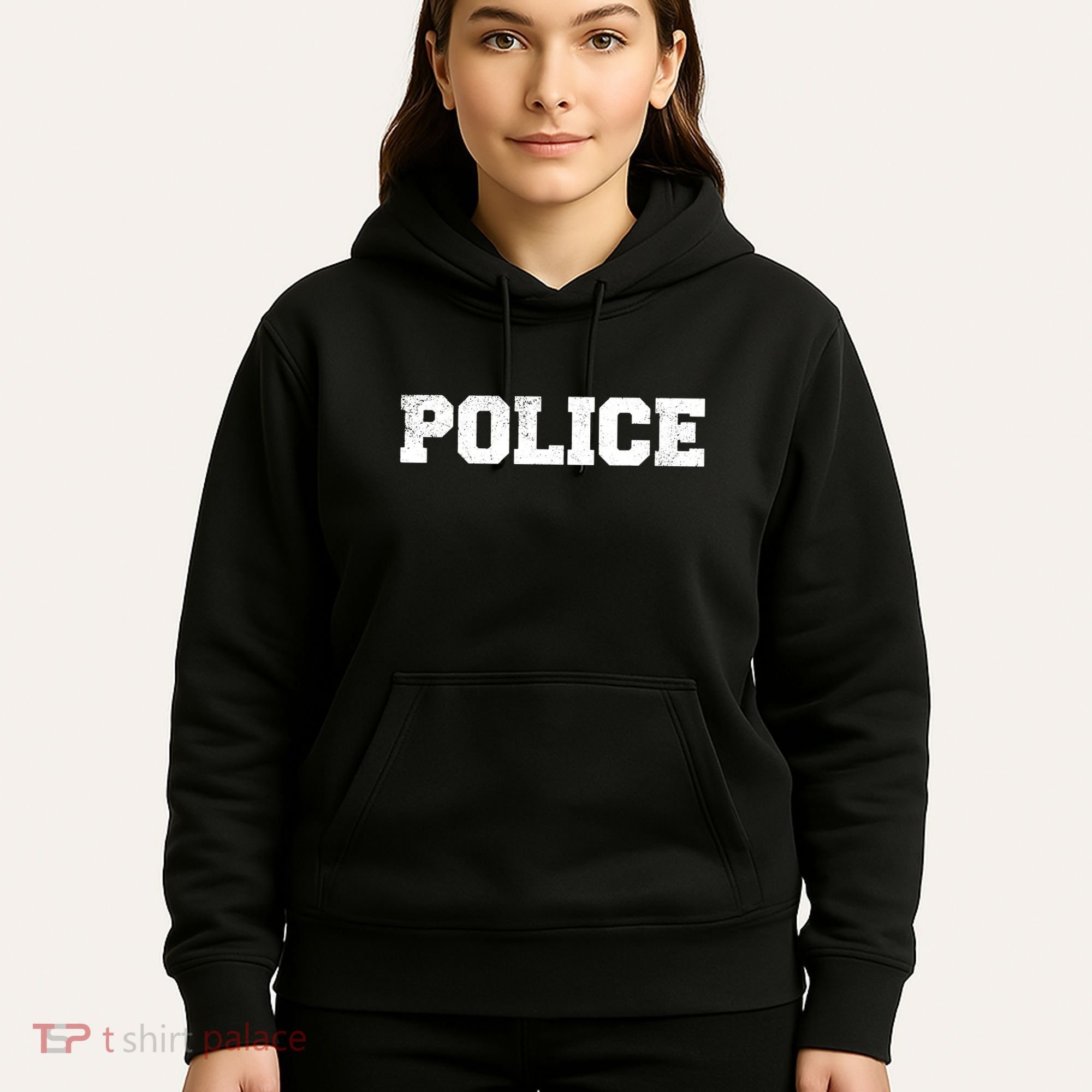 Police Officer Costume Apparel Swat Team Hoodie