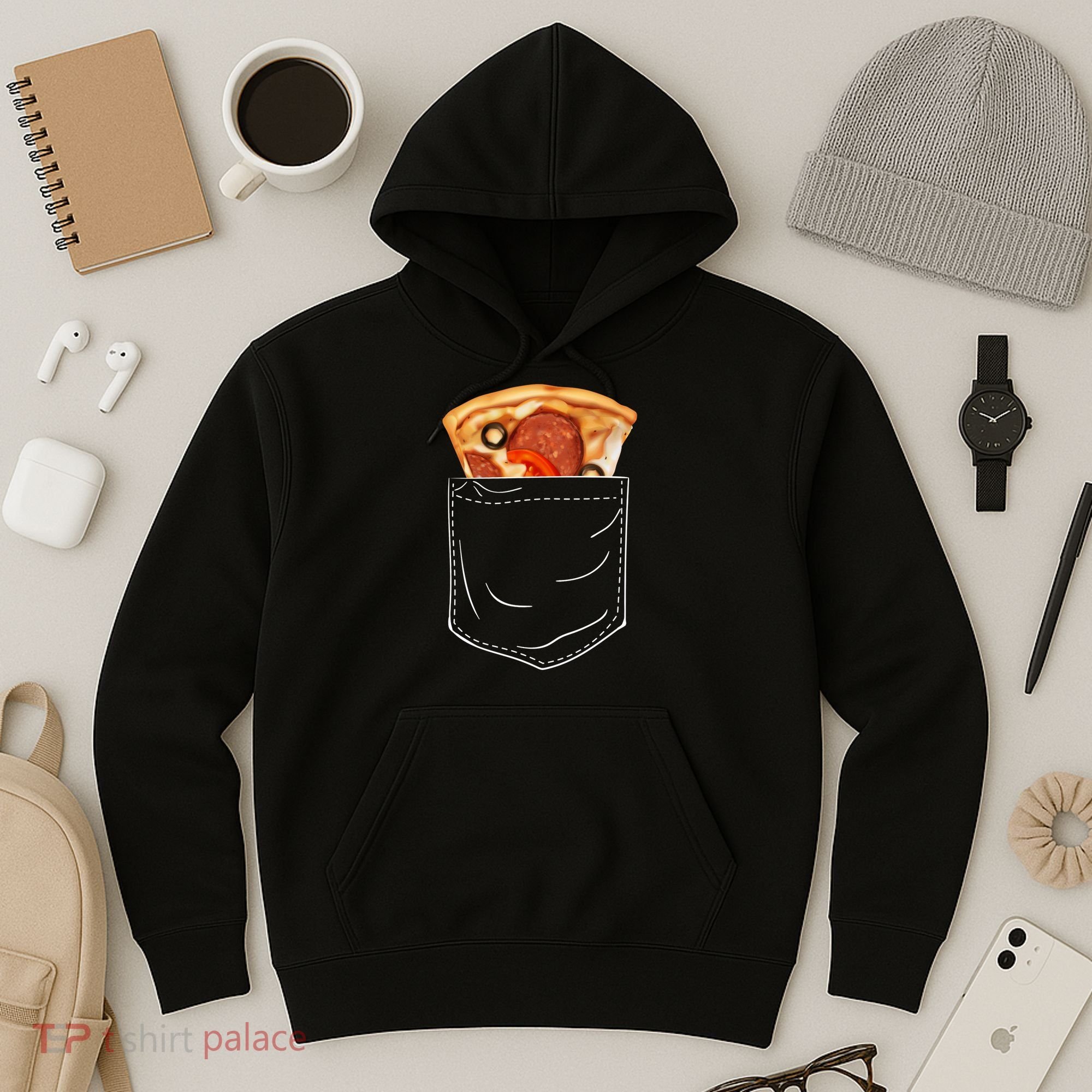 Pocket Pizza Slice Hoodie