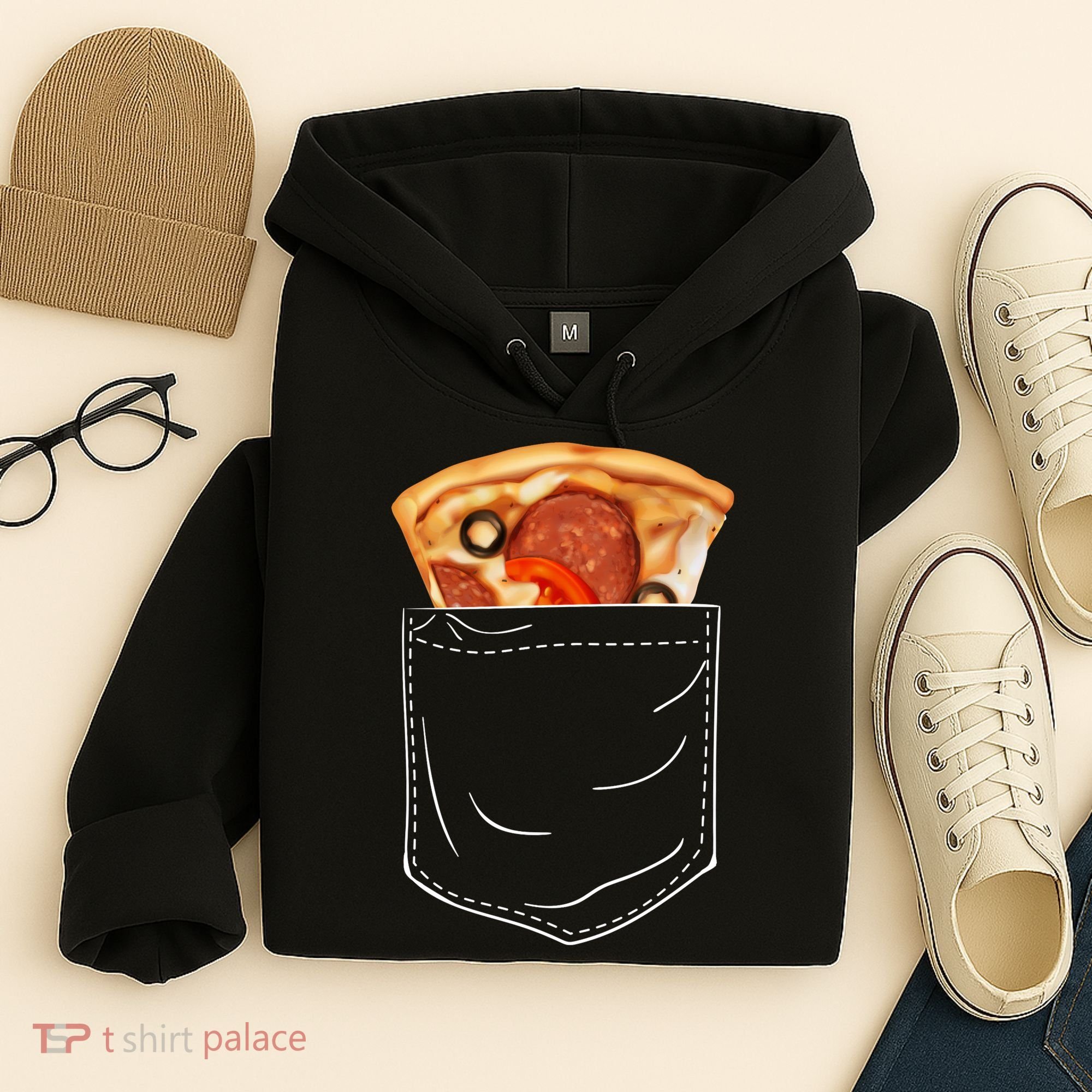 Pocket Pizza Slice Hoodie
