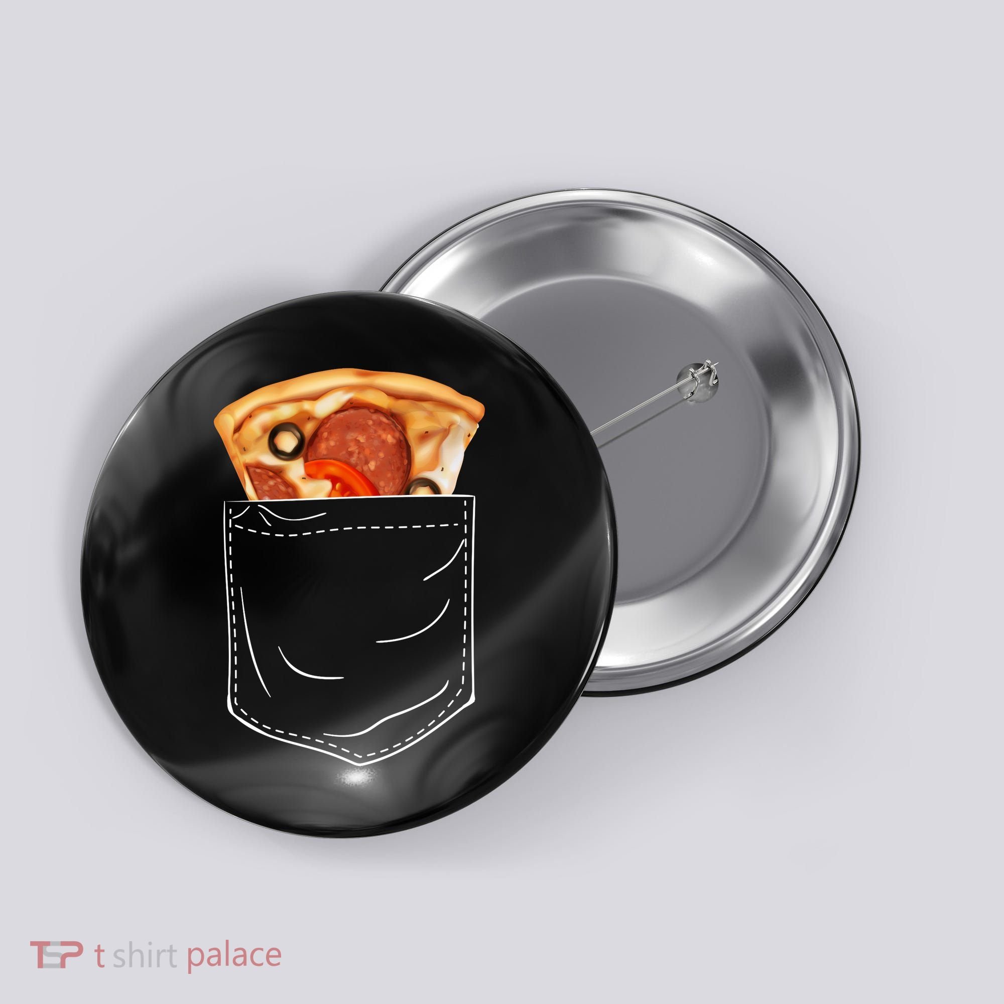 Pocket Pizza Slice Button