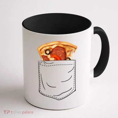 Pocket Pizza Slice Coffee Mug back