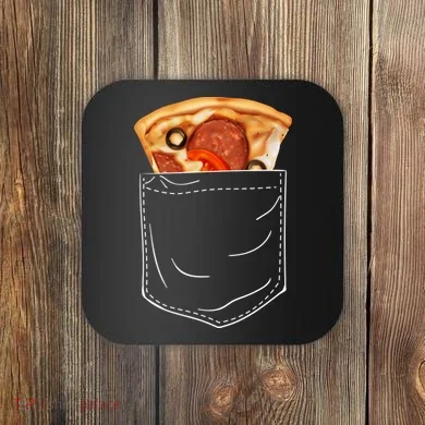 Pocket Pizza Slice Coaster