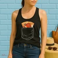 Pocket Pizza Slice Women's Tank Top thumb 2