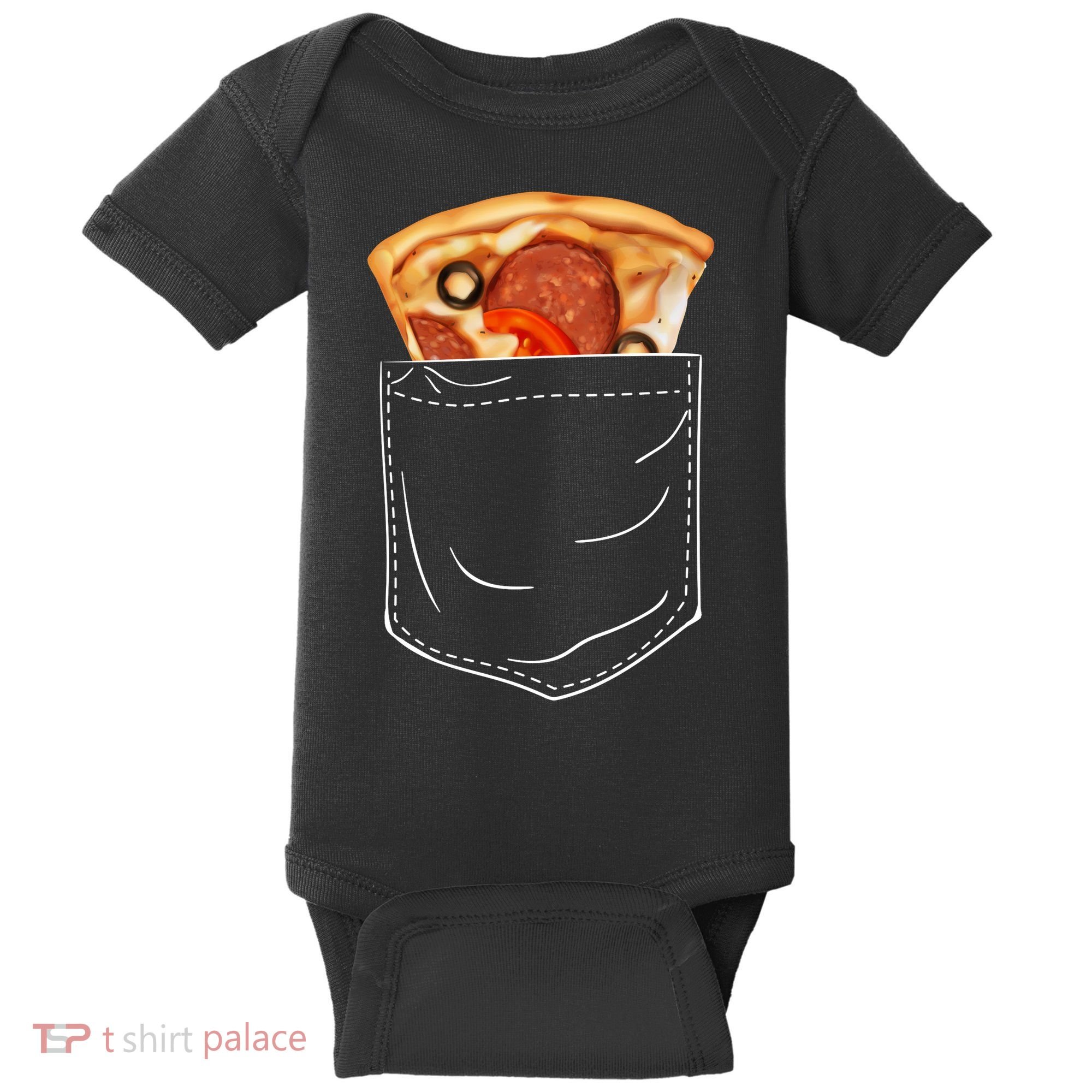 Pocket Pizza Slice Baby Bodysuit