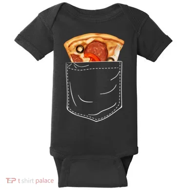 Pocket Pizza Slice Baby Bodysuit