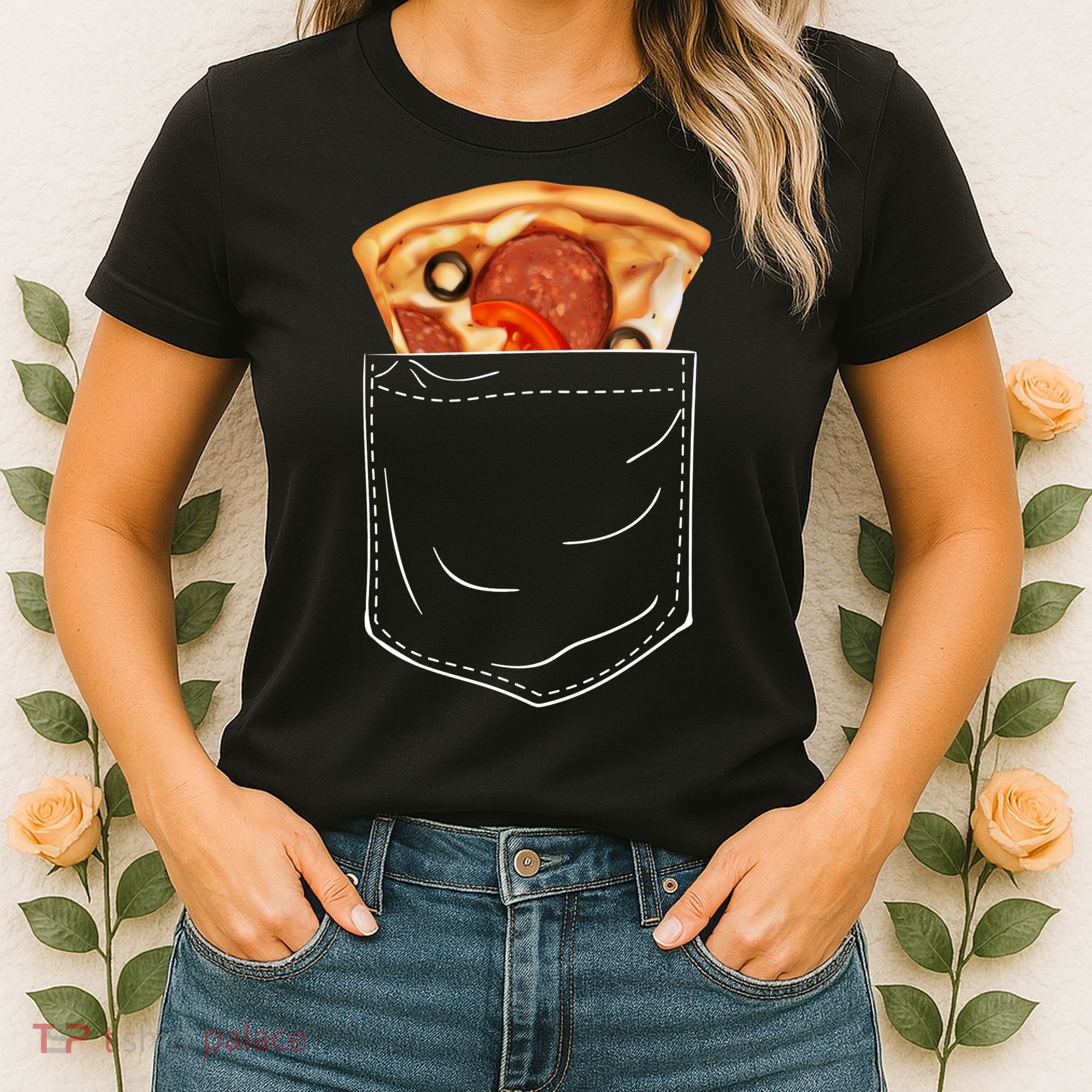 Pocket Pizza Slice Women's T-Shirt