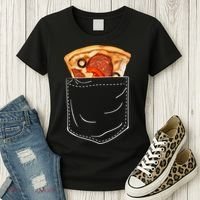 Pocket Pizza Slice Women's T-Shirt thumb 3