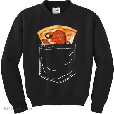 Pocket Pizza Slice Kids Sweatshirt