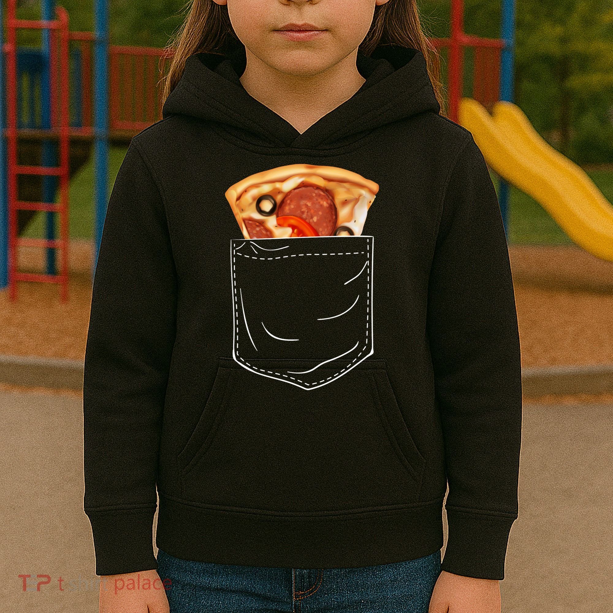 Pocket Pizza Slice Kids Hoodie