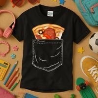 Pocket Pizza Slice Kids T-Shirt thumb 3