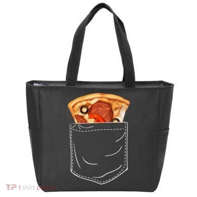Pocket Pizza Slice Tote Bag