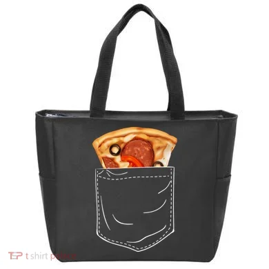 Pocket Pizza Slice Tote Bag