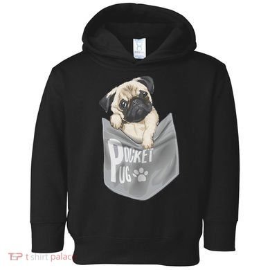 Pocket Pug Cute Toddler Hoodie