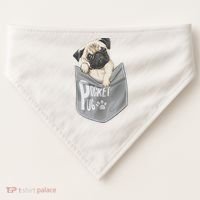 Pocket Pug Cute USA-Made Doggie Bandana thumb 0