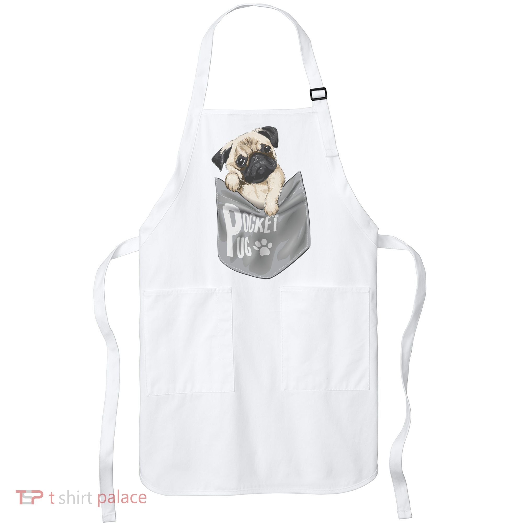 Pocket Pug Cute Apron