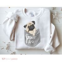 Pocket Pug Cute Sweatshirt thumb 2