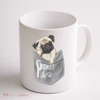 Pocket Pug Cute Coffee Mug thumb 1