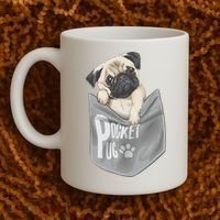 Pocket Pug Cute Coffee Mug thumb 2