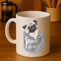 Pocket Pug Cute Coffee Mug thumb 4
