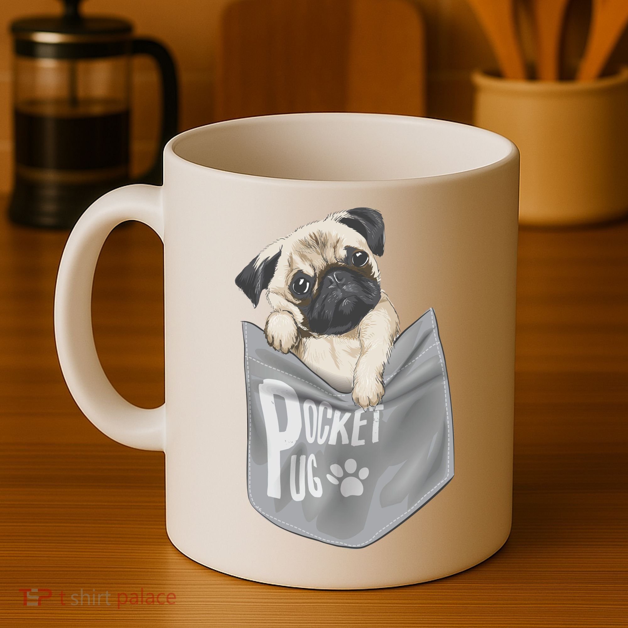 Pocket Pug Cute Coffee Mug