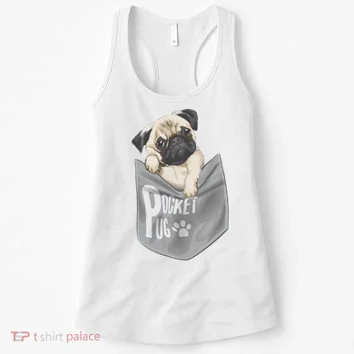 Pocket Pug Cute Women's Tank Top