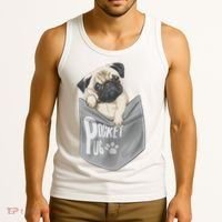 Pocket Pug Cute Tank Top thumb 3