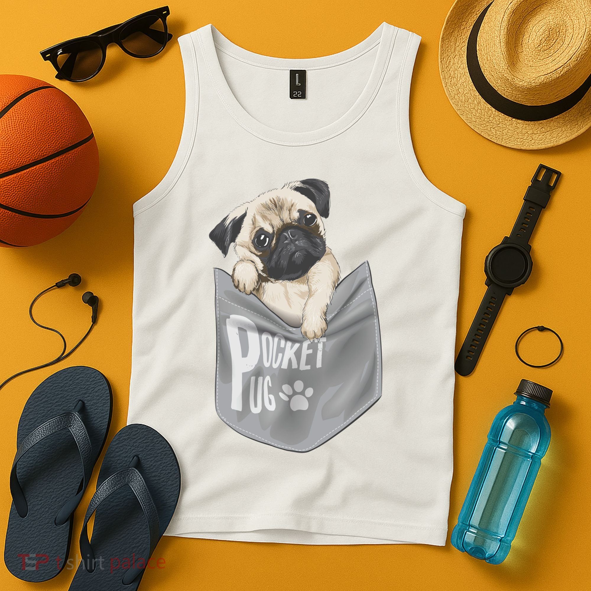 Pocket Pug Cute Tank Top