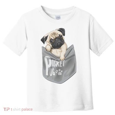 Pocket Pug Cute Toddler T-Shirt